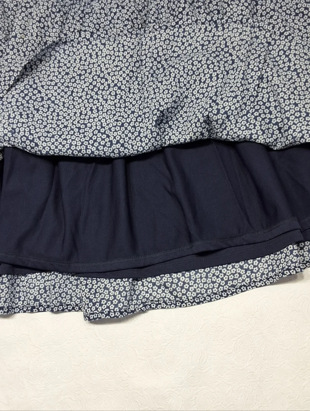 Old Navy Blue Floral Mini Skirt Size L